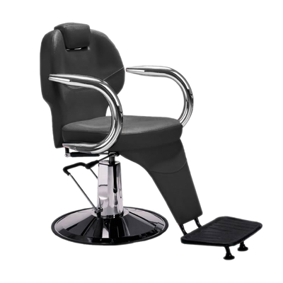 PROFESSIONAL EQUIPMENT BARBER CHAIR (BLACK) - Professional Barbershop Equipment at Beauty Republic Equipment Store